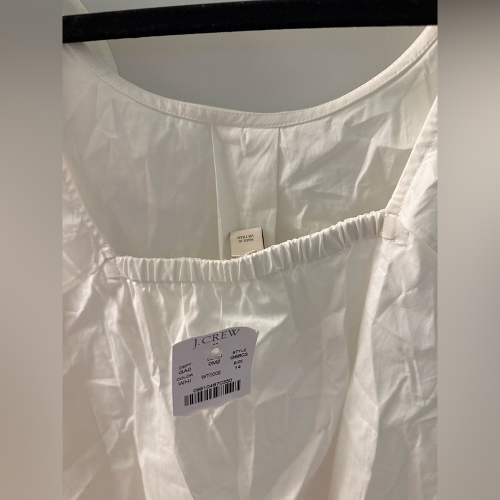 J. Crew White Ruffle Sleeveless Top - Picture 4 of 4